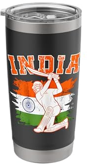 India Cricket Supporters Jersey | Indian Cricket Fans Stainless Steel Insulated Tumbler