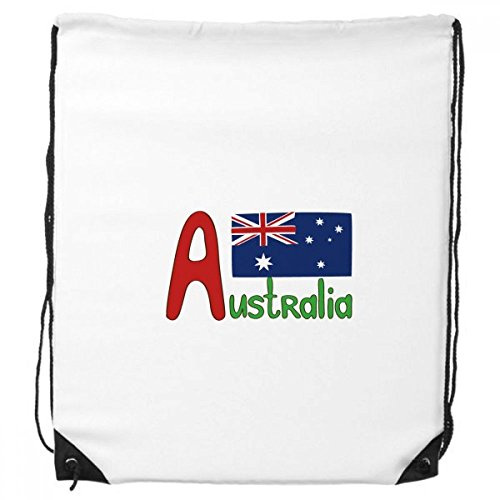DIYthinker Australien nationalflagga röd-blå-mönster-ryggsäck-shopping sport väskor present