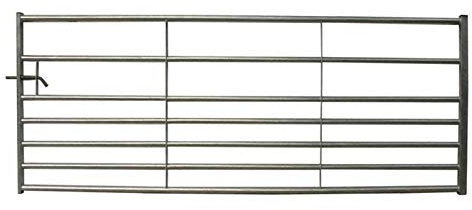 Ruby 7 Bar Galvanised Metal Field Farm Equestrian Entrance Security Gate 3ft-10ft (3.355m (11ft))