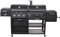 Kombigrill ARIZONA von El Fuego® – Gas- & Holzkohlegrill, Infrarotbrenner, verchromte Warmhalteroste, 6-stufig höhenverstellbar, 3 Garkammern, 4 Räder, Smoker BBQ, Modell AY 534