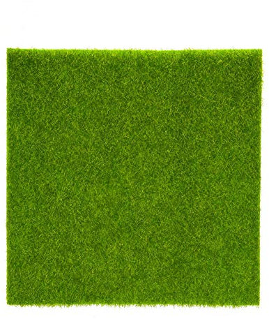 2 Größen Gras Fliesen Rasen synthetische Kunstrasen Matte Rasen Rasen Garten Micro Landschaft Ornament Home Decor Kunstrasen Bereich Teppich Ungiftig für Haustier(15 * 15cm)