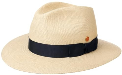 Mayser Menton Panamastrohhut Fedora Traveller Hut UV-Schutz Made in EU Herren Sommer Natur 60 cm
