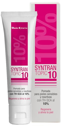 Thader Pharma Pommade pour brûlures Syntran Topic-10, idéale pour les peaux sensibles et réactives, 75 ml