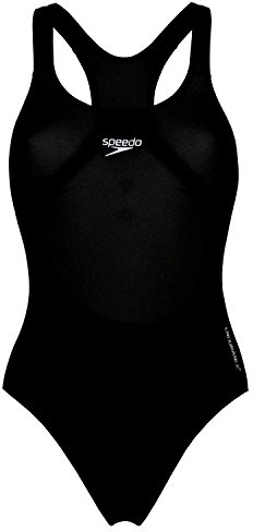 Speedo Donna Costume da bagno Eco Endurance+ Medalist | Vestibilità atletica | Modello classico | Tessuto riciclato | Resistenza al cloro | Extra flessibilità Black 42