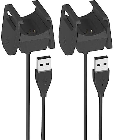 Sinoacc Charger for Fitbit Charge 4 Replacement Usb Charging Cable Cord for Fitbit Charge 4 Heart Rate Fitness Wristband (2-Pack, 3.3ft)