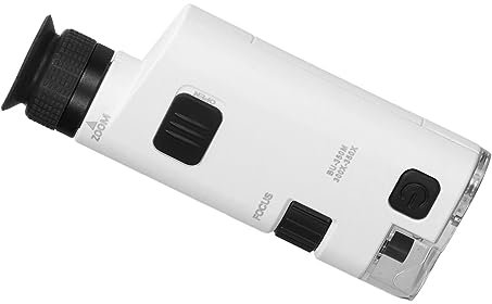 300x Bis 350x LED-beleuchtetes Taschenmikroskop, LED-Handy-Mikroskop, Universeller Clip-Typ, Abnehmbarer Beleuchteter Zoom für die Tasche