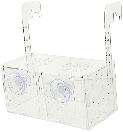 FOMIYES Acrylic Aquarium Divider Box Cups for Fish Isolation Breeding and Nursery Use and Practical Fish Tank Separator for Fry and Eggs