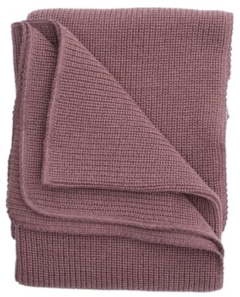 Lilano, Dicke Baby Decke, 100% Wolle (kbT), 90x85 cm (Mauve)