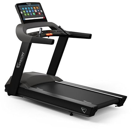 Vision Fitness T600E Laufband der Entertainment Serie mit 22 Zoll Touch Screen belastbar bis 182 kg