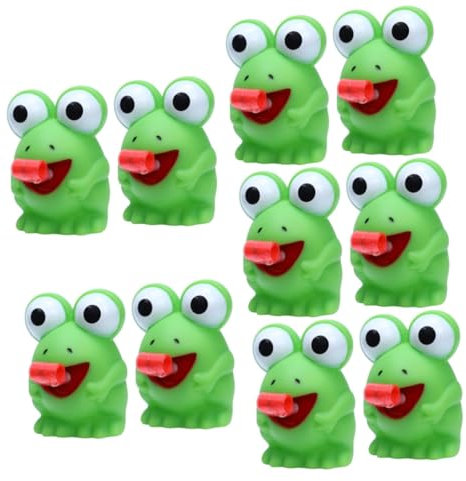 TOYANDONA 10 Stück Froschgeräuschspielzeug Druckspielzeug Stresstierspielzeug Lustiges Stressspielzeug Tierquetschspielzeug Tierquetschfroschspielzeug Quetschfroschspielzeug Tragbares
