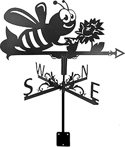Girouette, Girouette Abeille Matador Girouette Outils de Mesure Girouette Acier Inoxydable Girouette Indicateur de Direction du Vent pour Jardin Patio Cour Ornement (Couleur : Matador) (Abeille)