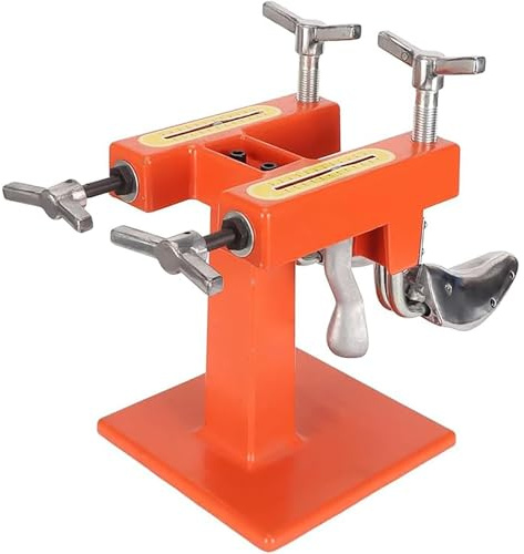 Professional Shoe Stretcher, Two Heads Shoe Stretcher Machine with Scale， Adjustable Width Length Aluminum Shoes Expansion Machine Orange Silver Shoe Stretcher for Men or Women