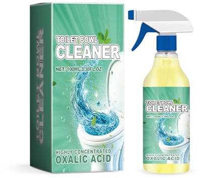 Limpiador de Inodoro Extrafuerte,Limpiador de Manchas Multiuso,Spray de Espuma para Inodoro de Inodoros,Desincrustante WC, para Inodoros Limpio y Brillante Sin Esfuerzo