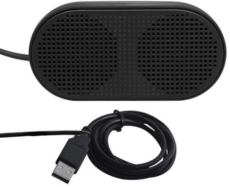 Petits haut-parleurs USB pour ordinateur portable - Système audio portable alimenté par USB | Haut-parleurs multimédia de format voyage avec stéréo 3D pour la maison, le bureau et le divertissement en