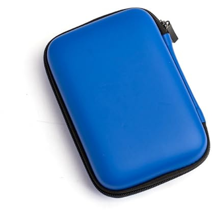 Funda de transporte portátil para discos duros externos de 2.5 pulgadas y accesorios con organizadores electrónicos resistentes al agua y a prueba de golpes
