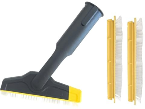 Helilyco 1/2/3/4/5 & pulitori a vapore, per spazzola per malta grande, set con 2 per setole di ricambio, giunto flessibile, design sottile allungato