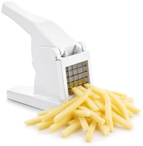 com-four® Taglia Patate in plastica, Taglia Patatine e pressa per fritti