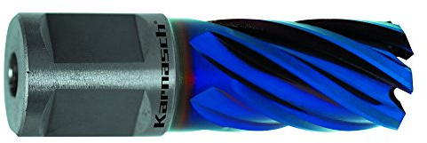 KARNASCH 201312040 Blue-Drill Line 30 Kernbohrer HSS-XE + Durable Beschichtung, Weldon-Stiel, 30 mm, Nutzlänge 40 mm, Schnittdurchmesser, 19 mm Schaftdurchmesser