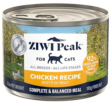 ZIWI Peak Wet Cat Food – All Natural, High Protein, Grain Free, Limited Ingredient, with Superfoods (Chicken, Case of 12, 6.5oz Cans)