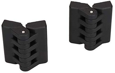 Charnière polyamide 64x65mm plastique Fixation invisible casier porte Hatch 2PK