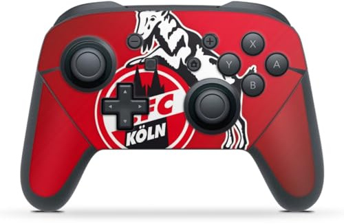 DeinDesign Skin kompatibel mit Nintendo Switch Pro Controller Folie Sticker 1. FC Köln Offizielles Lizenzprodukt EffZeh