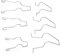Glühbirne Haltefederklemmen, Yctze 5ZHSFULLKIT 6PCS Scheinwerfer-Haltefederklemme für H1/H3/H4/H7 Stahl Scheinwerfer Abblendlicht Scheinwerfer Birne Haltefeder Clip Klemme