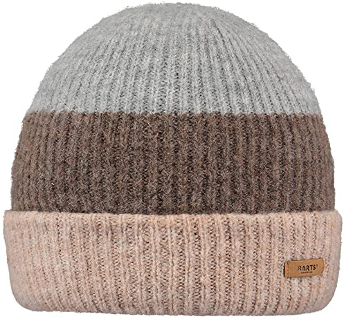 Barts Damen Beanie Suzam Wintermütze mit Streifen 6101 Brown 09