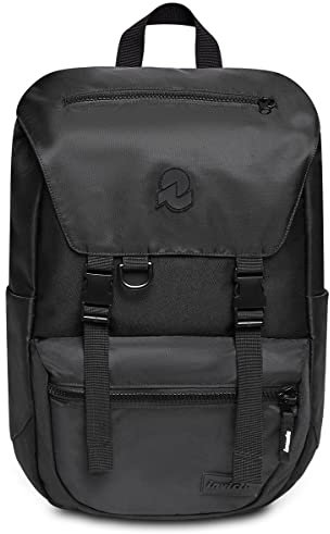 Invicta Zaino Ufficio Jolly X, Nero, Icon, Zaino con Tasca Porta PC Portatile 15.6'' e Tasca Porta Borraccia, Zaino Viaggio, Lavoro, 27 L, per Uomo Donna