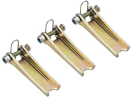 PATIKIL 2 Inch Hook Safety Latch Kit, 3 Pack Metal Towing Hitch Replacement for Clevis Hook Trailer, Golden Tone