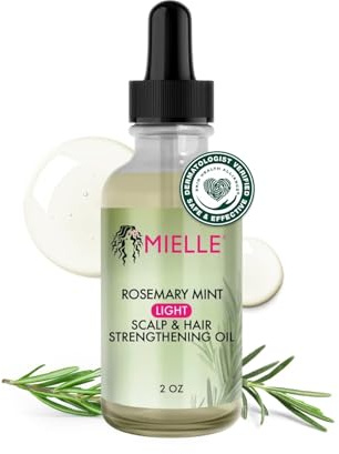 Mielle Rosemary Mint Light Scalp & Hair Strengthening Oil, 2 Ounce