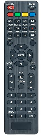 Telecomando di Sostituito Adatto Per Akai Silver AKTV4023T-SMART AKTV4023 | AKTV3222T AKT3222T IP-LE410983 IP-LE32/410004 AKTV2419J-SAT AKTV2212TS AKTV5512TS AKTV403TS AKTV221 AKTV551 AKTV407TS