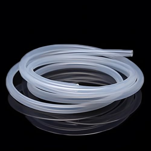Silikonschlauch 6mm ID x 9mm OD, 3 Meter Flexibler Silikonschlauch Lebensmittelecht Transparent Silikonkautschuk Schläuche für Luft Öl, Haushalt, Trinkwasser, Pumpenübertragung