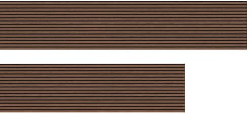 HPFloor Akustik Wandpaneele | MDF Lamellen mit Eichenfurnier | Wandverkleidung zur Schalldämmung & Schallschutz | 120 x 60 cm | 21 mm stark | Filz schwarz | Smoke Oak