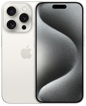 Apple iPhone 15 Pro 128 GB - Titan Weiß (Generalüberholt)