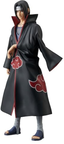 Banpresto Itachi Uchiha Naruto Shippuden, statuetta d'azione grandista, 28 cm, BP28670P multicolore, statuetta da collezione, ideale per i fan degli anime