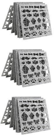 SEWACC Kit De Bordado Para Principiantes 3 Juegos Molde De Fieltro Con Aguja Plantilla Artesanal Molde De Apliques Para Proyectos De Fieltrado 7 Piezas X 3