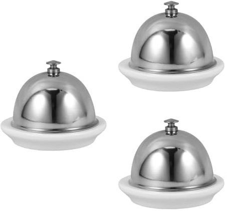 DOITOOL 3pcs Soy Sauce Bowls Ceramic Butter Dishs for Restaurants Kitchens Desserts Easy Storage