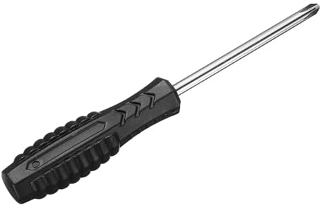 sourcing map Mini tournevis cruciforme à tête cruciforme 5,0 mm Longueur 142 mm Micro Tournevis de précision avec poignée antidérapante pour réparation de montres, lunettes, téléphones portables,
