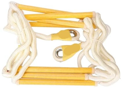 WJLYDM Fire Escape Rope Ladder 15M Fire Escape Soft Ladder Rope Marine Life Climbing Rescue Resin Climbing Ladder Wear-Resistant High Altitude Operation For Windows And Balconies