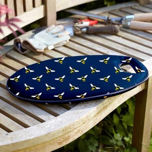 Garden Mile Garden Kneeler Memory Foam Padded Gardening Knee Pad Lightweight with Handles Multi-Use Portable Gardening Mat Heavy Duty Indoor Outdoor Durable Garden Tool (Bees)