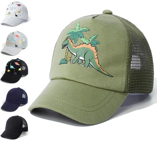 YANWANG Baby Kleinkind Baseballkappe Atmungsaktiv Sonnenhut Einstellbare Hüte Dinosaurier Solide Farbe Mützen Kinder Jungen Mädchen