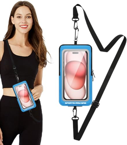 Brazalete para teléfono móvil, Pulsera para Correr, Soporte para teléfono para Brazo, de Almacenamiento Impermeable, para la mayoría de Smartphones, Ejercicios de Entrenamiento, Senderismo