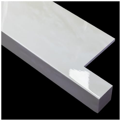SUCHETA Window Sill Trim Cover Board Windowsill Plate with Ears, Cuttable Window Sill Nosing/Ledge Guard Protectors for Porch Kitchen Offi