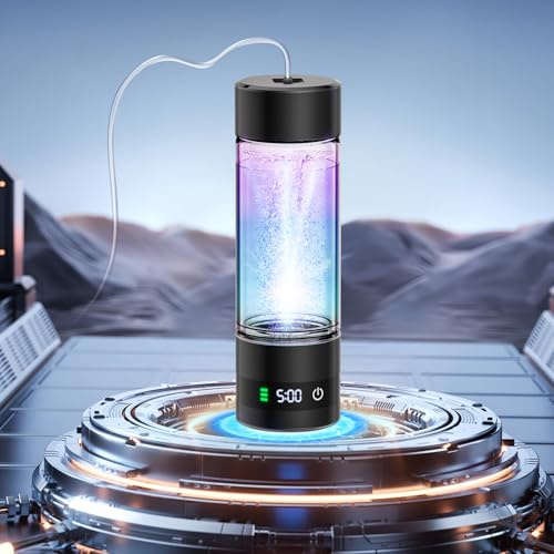 LOZLTX 2025 New Technology Hydrogen Water Bottle【NO.1 Double Hydrogen Content】420ml Hydrogen Water Bottle 【H2-Elektrolyse - 5000PPB】Heavy Metals Improve Water in 3 Min