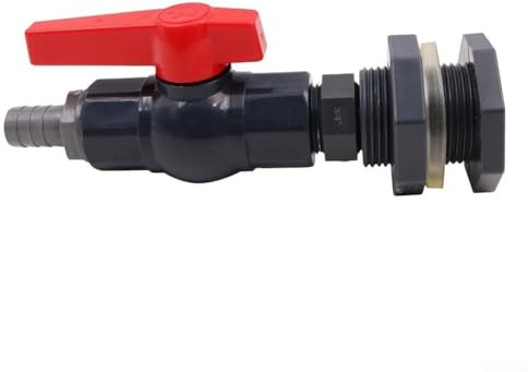 ZiStarlilife regntunnor tapp kran set PVC skott montering med kulventil och trädgårdsslang adapter 20 mm 3/4 tum för vattenförvaring tank bevattningssystem