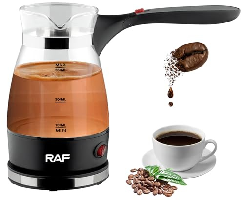 BAIFULAI Cafetière turque turque - 600 ml - Cafetière turque - Cafetière à induction - Cafetière turque électrique - Cafetière à expresso - Cafetière de camping - Cafetière à moka turque