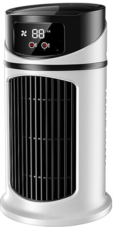 Ventilateur Tour avec Eau | 24 cm Portable Ventilateur Colonne | Évaporatif Rafraichisseur d'air Bureau avec Réservoir d'eau 400ml | Faible Bruit Mini Climatiseur Ventilateurs Engrenage Réglable