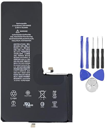 ELLENNE - Batterie compatible avec iPhone 11 Pro Max 3964 mAh avec kit tournevis inclus
