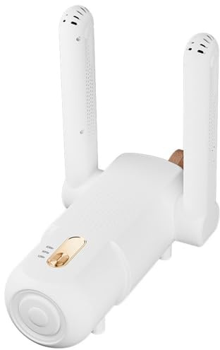 Asciuga Scarpe Elettrico, Asciuga Scarpe da Calcio con 3 Modalità Timer, Pieghevole Scalda Scarponi da Sci, Asciugatrice Portatile per Scarpe Scarponi da Guanti