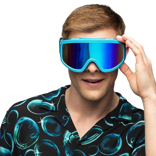 Boland - Skibrille für Kostüm und Party, stylische Brille für Festival, Karneval oder Apres Ski Mottoparty
